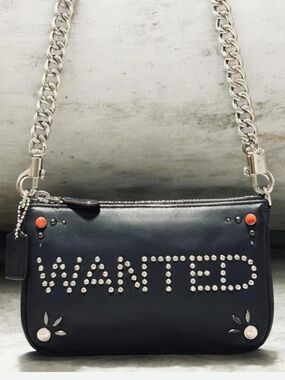COACH Nolita “WANTED” Western Rivets Demi Shoulder Bag